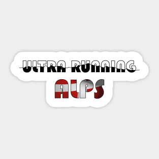 Ultra running Alps Sticker